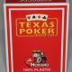 Karte Modiano Teksas poker 100% plastične crvene