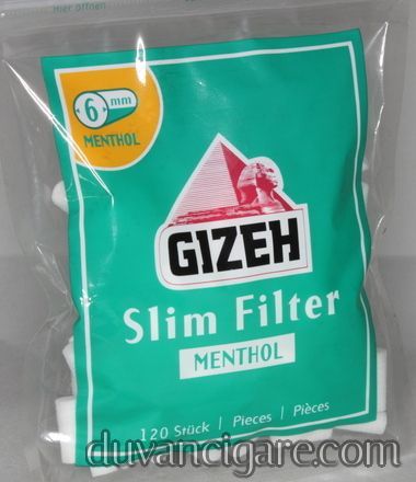 Gizeh slim mentol filtercic za motanje kesica od 120 komada (precnik 6 mm)
