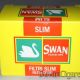 Swan slim filtercic za motanje kartonsko pakovanje od165 komada (precnik 6mm)