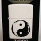 Zippo upaljac beli jin-jang
